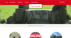 Desktop Screenshot of cityofcanyonville.com